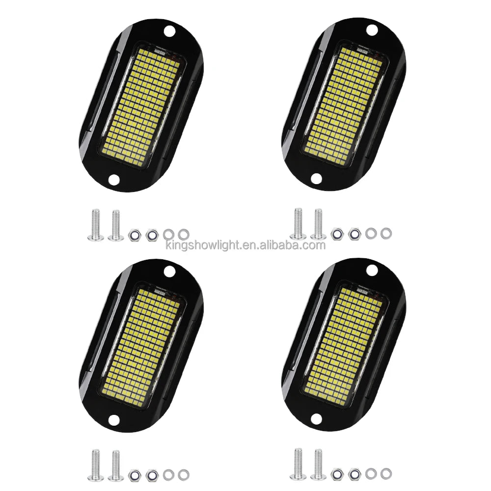 4pcs 219 LED Chips Ultra-Bright White Rock Light