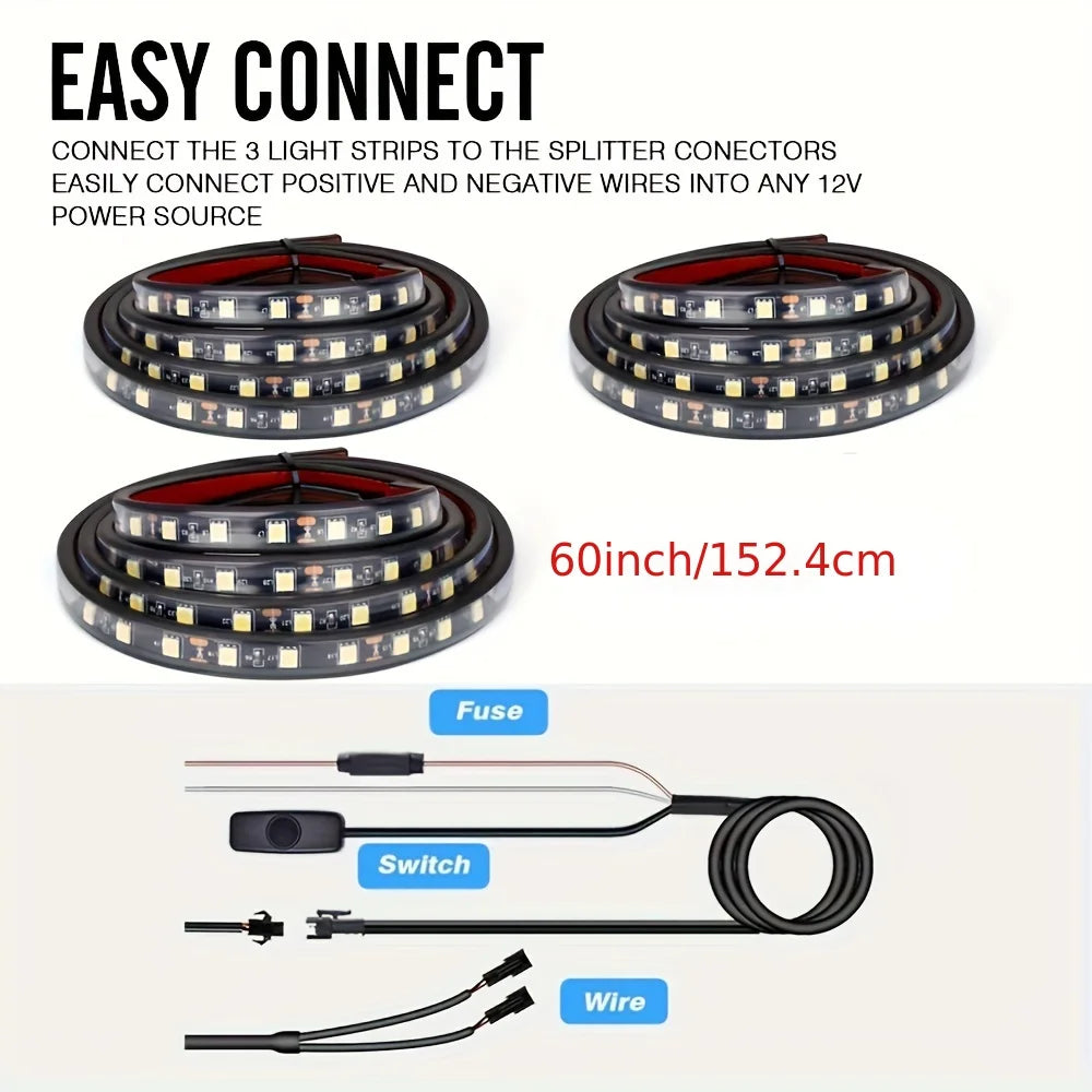 White LED Truck Bed Light Strip