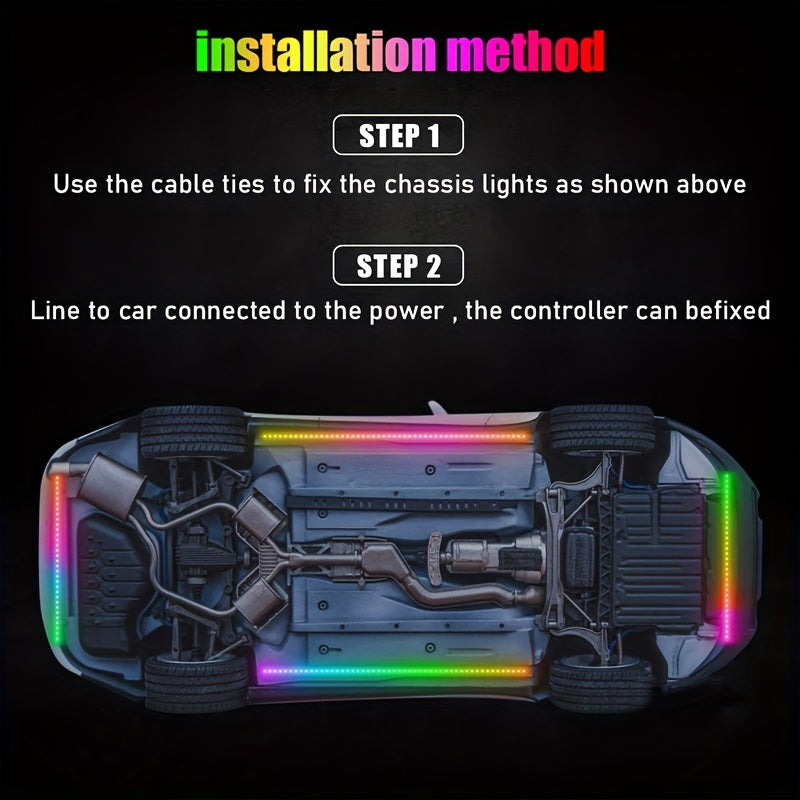 Car Underglow LED Lights Kit-RGB-4pcs